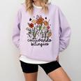 Cultivando Bilingues Dual Language Crew Bilingual Teacher Men Women Girls Kids Comfort Colors Sweatshirt Orchid