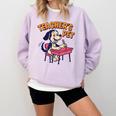 Cute Elementary School Student Dog Teacher's Pet Comfort Colors Sweatshirt Orchid