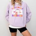 Cute Ghost Read More Books Lover Teacher Halloween Costume Comfort Colors Sweatshirt Orchid Cute Ghost Read More Books Lover Teacher Halloween Costume Comfort Colors Sweatshirt Orchid