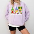 Cute Gnomes Teach Love And Inspire Back To School Teacher Comfort Colors Sweatshirt Orchid Cute Gnomes Teach Love And Inspire Back To School Teacher Comfort Colors Sweatshirt Orchid