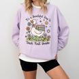 Cute Goose It's A Beautiful Day To Teach 1st Grade Teacher Comfort Colors Sweatshirt Orchid Cute Goose It's A Beautiful Day To Teach 1st Grade Teacher Comfort Colors Sweatshirt Orchid