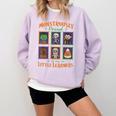 Cute Halloween Teacher Comfort Colors Sweatshirt Orchid Cute Halloween Teacher Comfort Colors Sweatshirt Orchid
