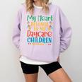 Daycare Children Childcare Provider Teacher PreK Nursery Comfort Colors Sweatshirt Orchid Daycare Children Childcare Provider Teacher PreK Nursery Comfort Colors Sweatshirt Orchid