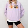 Daycare Teacher Halloween Infant Squad Spooky Childcare Fall Comfort Colors Sweatshirt Orchid
