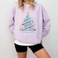 DNA Helix Christmas Tree Scientist Biology Science Teacher Comfort Colors Sweatshirt Orchid DNA Helix Christmas Tree Scientist Biology Science Teacher Comfort Colors Sweatshirt Orchid