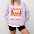 I Don't Need a Costume I'm a Pe Teacher Retro Halloween Comfort Colors Sweatshirt Orchid I Don't Need a Costume I'm a Pe Teacher Retro Halloween Comfort Colors Sweatshirt Orchid