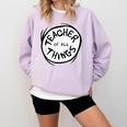 Dr Seuss Teacher Of All Things Red Emblem Comfort Colors Sweatshirt Orchid Dr Seuss Teacher Of All Things Red Emblem Comfort Colors Sweatshirt Orchid