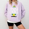 Duble2t I Just Like To Teach Teachings My Favorite Elf Teacher -Adults & -Kids Red Short Sleeve Comfort Colors Sweatshirt Orchid Duble2t I Just Like To Teach Teachings My Favorite Elf Teacher -Adults & -Kids Red Short Sleeve Comfort Colors Sweatshirt Orchid