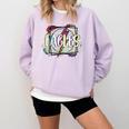 Eagles Teacher School Sports Fan Team Spirit Comfort Colors Sweatshirt Orchid Eagles Teacher School Sports Fan Team Spirit Comfort Colors Sweatshirt Orchid