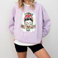 Early Head Start Life Messy Bun Back To School Teacher Women Comfort Colors Sweatshirt Orchid Early Head Start Life Messy Bun Back To School Teacher Women Comfort Colors Sweatshirt Orchid