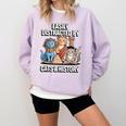 Easily Distracted By Cats & History Teacher Women Men Comfort Colors Sweatshirt Orchid Easily Distracted By Cats & History Teacher Women Men Comfort Colors Sweatshirt Orchid