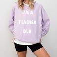 Easy Halloween Teacher Costume Shirt For Men Women Kids Comfort Colors Sweatshirt Orchid