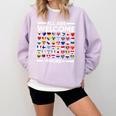 ESL Teacher All Are Welcome Here For Worlds Virtual Teachers Comfort Colors Sweatshirt Orchid ESL Teacher All Are Welcome Here For Worlds Virtual Teachers Comfort Colors Sweatshirt Orchid