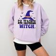 ESL Teacher Witch Halloween Matching Group Costume Comfort Colors Sweatshirt Orchid ESL Teacher Witch Halloween Matching Group Costume Comfort Colors Sweatshirt Orchid
