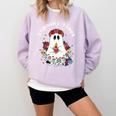 Espooky Vibes Maestra Halloween Spanish Mexican Teacher Comfort Colors Sweatshirt Orchid