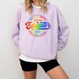 Exceptional Educator Squad Special Education Teacher Autism Comfort Colors Sweatshirt Orchid