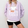 Faboolous Substitute Teacher Halloween Costume Comfort Colors Sweatshirt Orchid