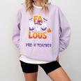 Fabulous Pre-K Teacher Halloween Costume Classroom Outfit Comfort Colors Sweatshirt Orchid Fabulous Pre-K Teacher Halloween Costume Classroom Outfit Comfort Colors Sweatshirt Orchid