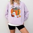 Fall Book Pumpkin Books Ghost Reading Halloween Teacher Comfort Colors Sweatshirt Orchid Fall Book Pumpkin Books Ghost Reading Halloween Teacher Comfort Colors Sweatshirt Orchid