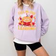 Fall In Love With Learning Pumpkin Thanksgiving Teacher Fall Comfort Colors Sweatshirt Orchid Fall In Love With Learning Pumpkin Thanksgiving Teacher Fall Comfort Colors Sweatshirt Orchid