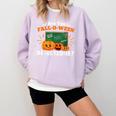 Are You Fall O Ween Directions Halloween Teacher Retro Comfort Colors Sweatshirt Orchid Are You Fall O Ween Directions Halloween Teacher Retro Comfort Colors Sweatshirt Orchid