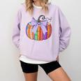 Fall Pumpkin Books Lover Halloween Teacher Teaching Staff Comfort Colors Sweatshirt Orchid Fall Pumpkin Books Lover Halloween Teacher Teaching Staff Comfort Colors Sweatshirt Orchid