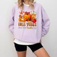 Fall Vibes Costume Teacher Thanksgiving Leopard Gnome Comfort Colors Sweatshirt Orchid Fall Vibes Costume Teacher Thanksgiving Leopard Gnome Comfort Colors Sweatshirt Orchid
