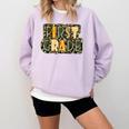 First 1St Grade Camo Camouflage Boy Teacher Back To School Comfort Colors Sweatshirt Orchid First 1St Grade Camo Camouflage Boy Teacher Back To School Comfort Colors Sweatshirt Orchid