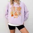 First Grade Fall Floral Coquette Bow Teachers Students Comfort Colors Sweatshirt Orchid First Grade Fall Floral Coquette Bow Teachers Students Comfort Colors Sweatshirt Orchid
