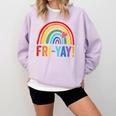 Fri-Yay Friyay Rainbow Colors Teacher Childrens Fun Designs Comfort Colors Sweatshirt Orchid Fri-Yay Friyay Rainbow Colors Teacher Childrens Fun Designs Comfort Colors Sweatshirt Orchid
