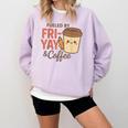 Friyay Teacher Coffee Friday School Cute Fri Yay Comfort Colors Sweatshirt Orchid
