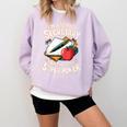 Front Office Teacher Admin Mother I'm A School Secretary Comfort Colors Sweatshirt Orchid
