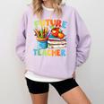 Future Teacher Costume For Kids Back To School Boy Girl Comfort Colors Sweatshirt Orchid