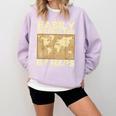 Geography Teacher Easily Distracted By Maps Comfort Colors Sweatshirt Orchid