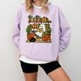 Ghost Library Reading Books Halloween Librarian Teacher Comfort Colors Sweatshirt Orchid