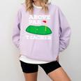 Golf Pun Above Par Teacher School Golfing Men & Women Comfort Colors Sweatshirt Orchid Golf Pun Above Par Teacher School Golfing Men & Women Comfort Colors Sweatshirt Orchid