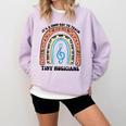Good Day To Teach Tiny Musicians Piano Music Teacher Women Comfort Colors Sweatshirt Orchid