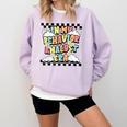Groovy ABA RBT Therapist In My Behavior Analyst Era Teacher Comfort Colors Sweatshirt Orchid