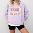 Groovy Some Call It Chaos We Call It Kindergarten Teacher Comfort Colors Sweatshirt Orchid Groovy Some Call It Chaos We Call It Kindergarten Teacher Comfort Colors Sweatshirt Orchid