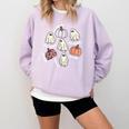 Halloween Advocate Heat Transfers Special Education Teacher Men Women Comfort Colors Sweatshirt Orchid