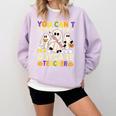 Halloween You Can't Scare Me I'm a Daycare Teacher Ghost Comfort Colors Sweatshirt Orchid Halloween You Can't Scare Me I'm a Daycare Teacher Ghost Comfort Colors Sweatshirt Orchid