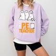 Halloween PE Teacher Shirt Can't Scare Me Comfort Colors Sweatshirt Orchid Halloween PE Teacher Shirt Can't Scare Me Comfort Colors Sweatshirt Orchid