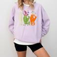 Halloween SPED Teacher Boo In ASL Boo Hands Sign Language Comfort Colors Sweatshirt Orchid