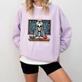 Halloween Teacher I'Ll Just Wait Until It's Quiet Women Comfort Colors Sweatshirt Orchid Halloween Teacher I'Ll Just Wait Until It's Quiet Women Comfort Colors Sweatshirt Orchid