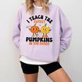 Halloween Teacher I Teach The Cutest Pumpkins In The Patch Comfort Colors Sweatshirt Orchid Halloween Teacher I Teach The Cutest Pumpkins In The Patch Comfort Colors Sweatshirt Orchid