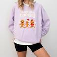 Hangin With My Cookies Gingerbread Christmas Teacher Comfort Colors Sweatshirt Orchid Hangin With My Cookies Gingerbread Christmas Teacher Comfort Colors Sweatshirt Orchid