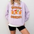 Hangin With My Cookies Gingerbread Men Women Xmas Teacher Comfort Colors Sweatshirt Orchid Hangin With My Cookies Gingerbread Men Women Xmas Teacher Comfort Colors Sweatshirt Orchid