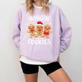 Hanging With My Cookies Gingerbread Christmas Teacher Xmas Comfort Colors Sweatshirt Orchid Hanging With My Cookies Gingerbread Christmas Teacher Xmas Comfort Colors Sweatshirt Orchid