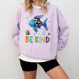 Happy First Day Of School Fish Rainbows Teacher Be Kind Comfort Colors Sweatshirt Orchid Happy First Day Of School Fish Rainbows Teacher Be Kind Comfort Colors Sweatshirt Orchid