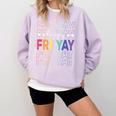 Happy Fri Yay Teacher Friday Saying Comfort Colors Sweatshirt Orchid Happy Fri Yay Teacher Friday Saying Comfort Colors Sweatshirt Orchid